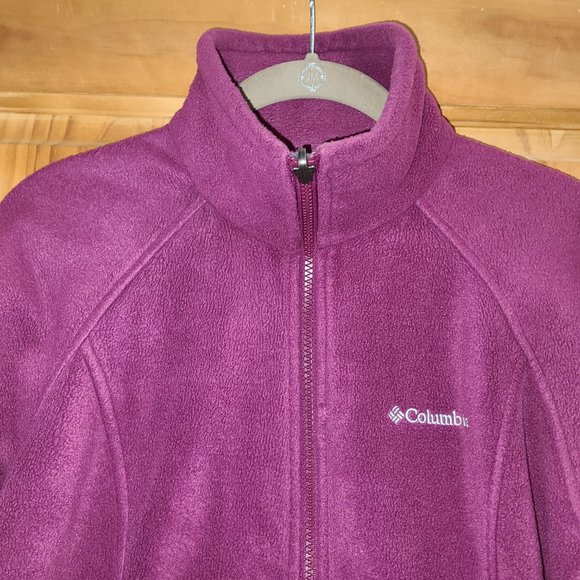 Columbia Purple Full Zip Fleece Jacket - Picture 2 of 6